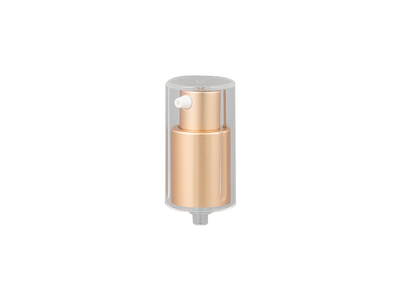 What is the composition of the cosmetic pump head?