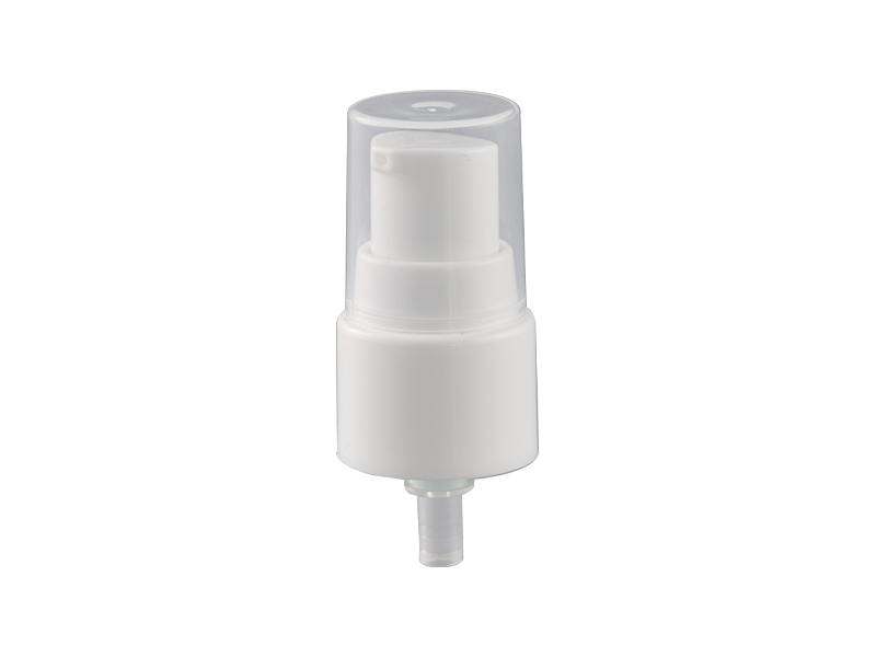 What are the characteristics of the spring mechanism of an external lotion pump