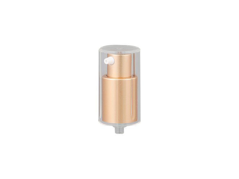What is the composition of the cosmetic pump head?