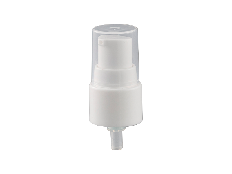 What are the characteristics of the spring mechanism of an external lotion pump